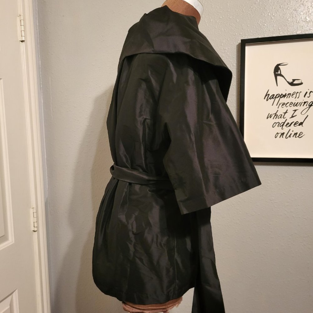 St. John Evening Dramatic Collar Belted Jacket - image 3